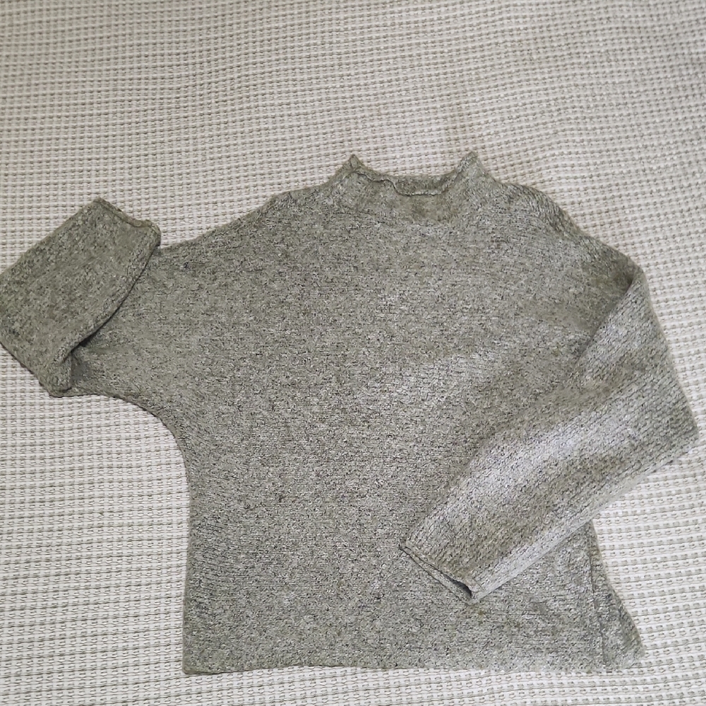 Workshop Republic Clothing Gray Cowl Neck Sweater